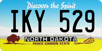 ND license plate IKY529