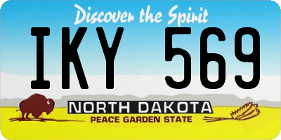 ND license plate IKY569
