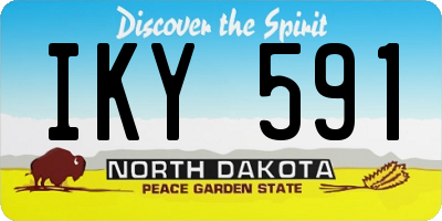 ND license plate IKY591