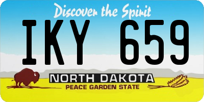 ND license plate IKY659