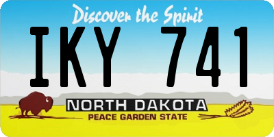 ND license plate IKY741