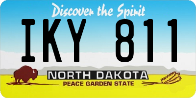 ND license plate IKY811