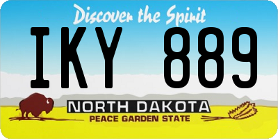 ND license plate IKY889
