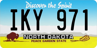 ND license plate IKY971