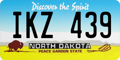 ND license plate IKZ439