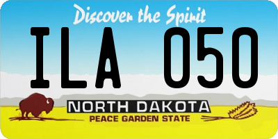 ND license plate ILA050