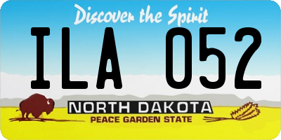 ND license plate ILA052