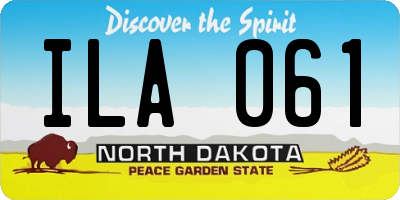 ND license plate ILA061