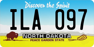 ND license plate ILA097