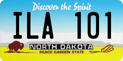 ND license plate ILA101