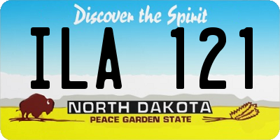 ND license plate ILA121