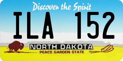ND license plate ILA152