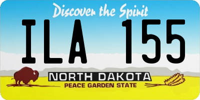 ND license plate ILA155