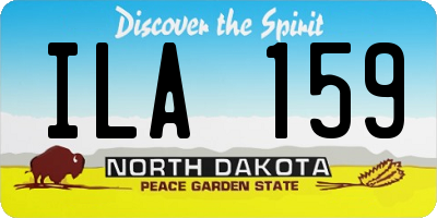ND license plate ILA159