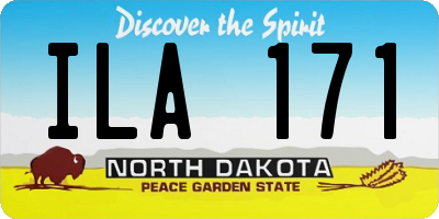 ND license plate ILA171
