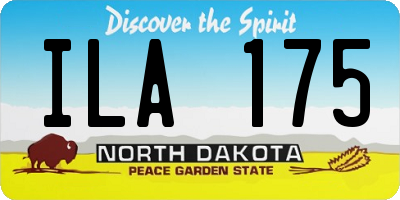 ND license plate ILA175
