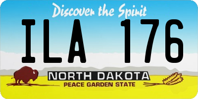 ND license plate ILA176