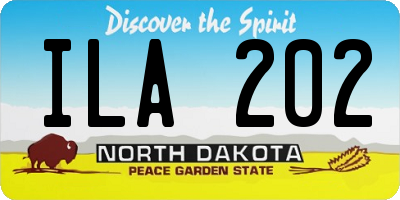 ND license plate ILA202