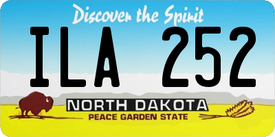 ND license plate ILA252