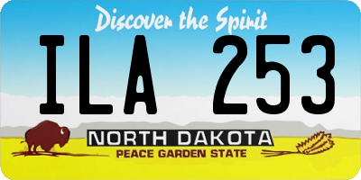ND license plate ILA253