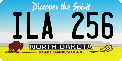 ND license plate ILA256