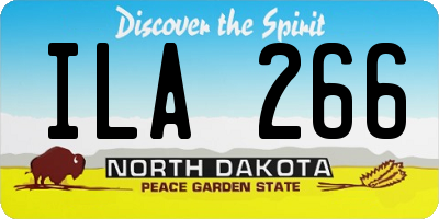 ND license plate ILA266