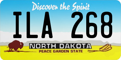 ND license plate ILA268