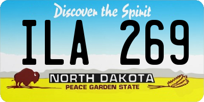 ND license plate ILA269