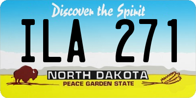 ND license plate ILA271
