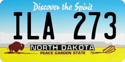 ND license plate ILA273