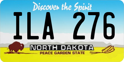 ND license plate ILA276