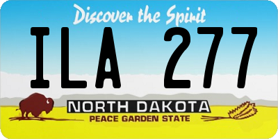 ND license plate ILA277