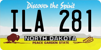ND license plate ILA281