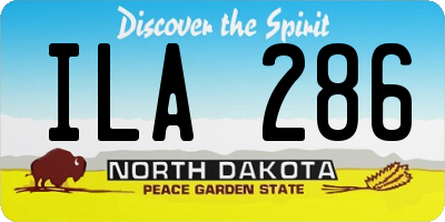 ND license plate ILA286