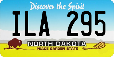 ND license plate ILA295