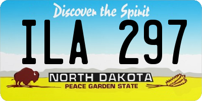 ND license plate ILA297