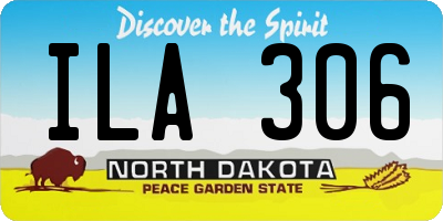 ND license plate ILA306