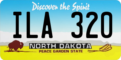 ND license plate ILA320