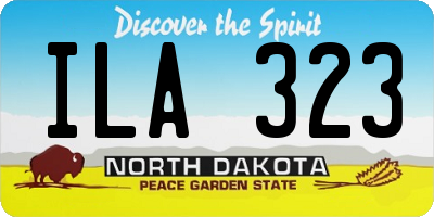 ND license plate ILA323