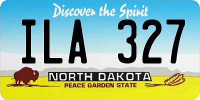 ND license plate ILA327