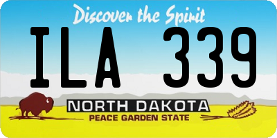 ND license plate ILA339