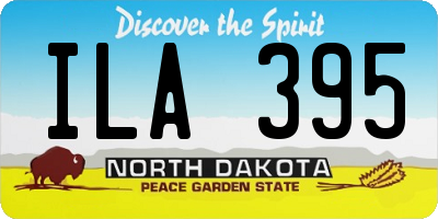 ND license plate ILA395