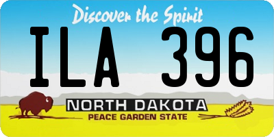 ND license plate ILA396