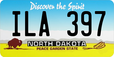 ND license plate ILA397