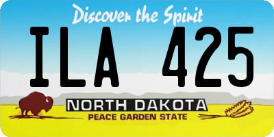 ND license plate ILA425
