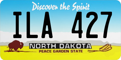 ND license plate ILA427