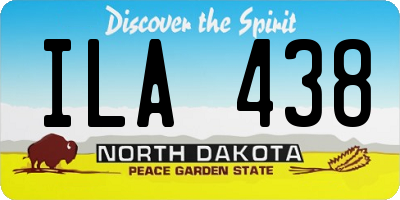 ND license plate ILA438