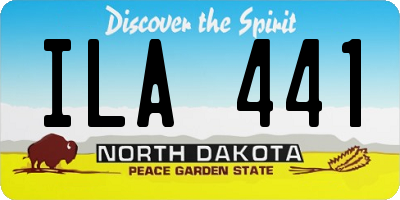 ND license plate ILA441