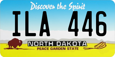 ND license plate ILA446