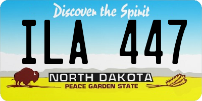 ND license plate ILA447
